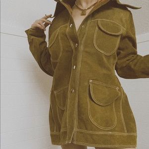 Vintage genuine leather coat